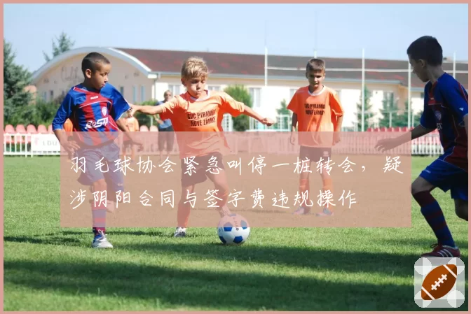 羽毛球协会紧急叫停一桩转会,疑涉阴阳合同与签字费违规操作